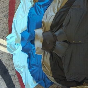 Lot of big men's polo shirts, lightweight "quick dry" material, 2XL